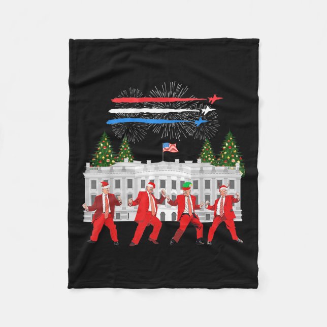 Trump Daddys Zuhause White House Dance macht Xmas  Fleecedecke (Vorderseite)
