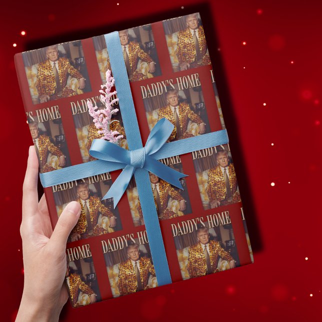 Trump Daddys Zuhause White House | Trump-Geschenk Geschenkpapier (Von Creator hochgeladen)