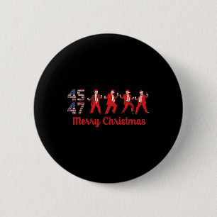 Trump Dance 45 47 Donald Trump Xmas Pajamas Holida Button