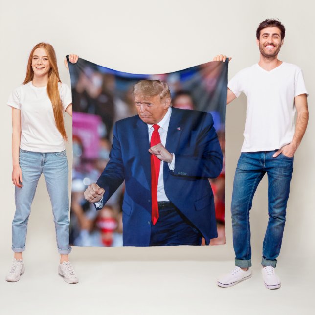 Trump Dance Funny Fleecedecke (Beispiel)