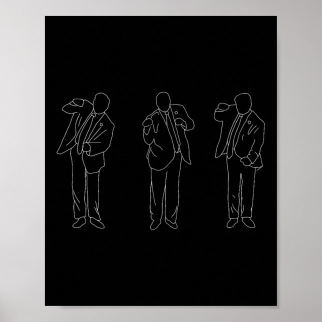 Trump Dance Funny Poster (Vorne)