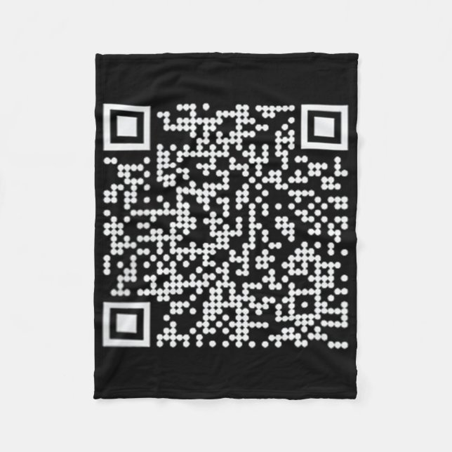 Trump Dance Qr Funny Präsident Trump Tanzcode Fleecedecke (Vorderseite)