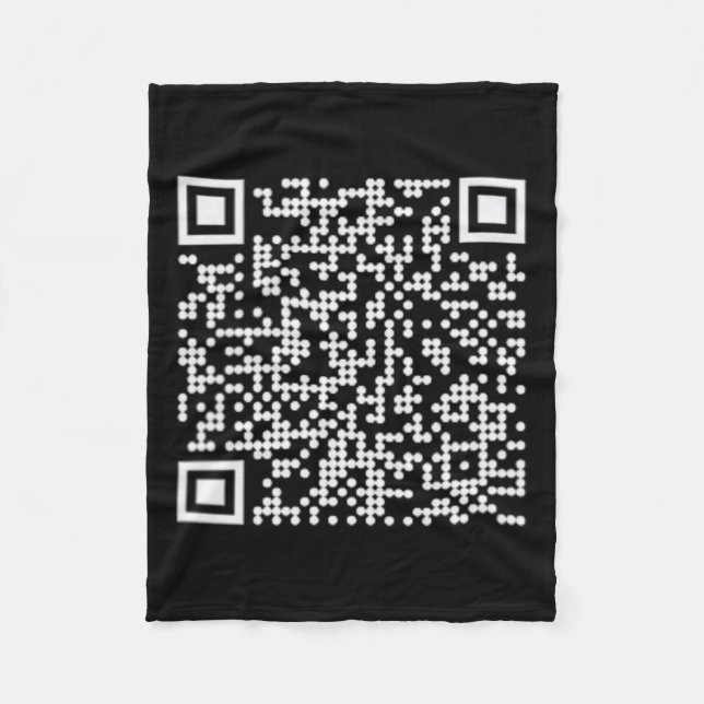 Trump Dance Qr Funny Präsident Trump Tanzcode Fleecedecke (Vorderseite)