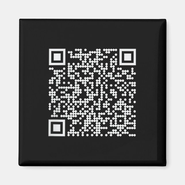 Trump Dance Qr Funny Präsident Trump Tanzcode Magnet (Vorne)
