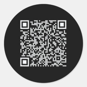 Trump Dance Qr Funny Präsident Trump Tanzcode Runder Aufkleber