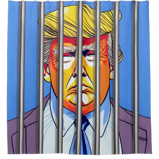 Trump dans le rideau de douche de prison (Devant)
