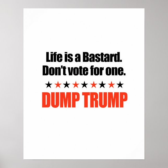 Trump - Das Leben ist ein Bastard Poster (Vorne)