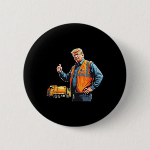 Trump Daumen hoch Müllwagenarbeiter Amerikanische Button