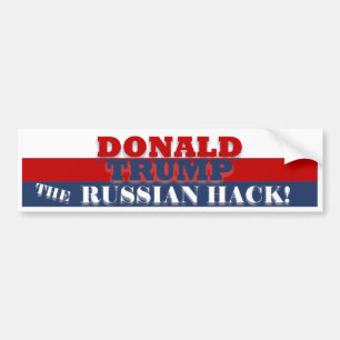 Trump den russischen Kerben-Autoaufkleber Autoaufkleber