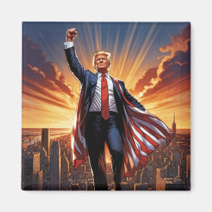 "Trump, der amerikanische Superheld-Magnet" Magnet