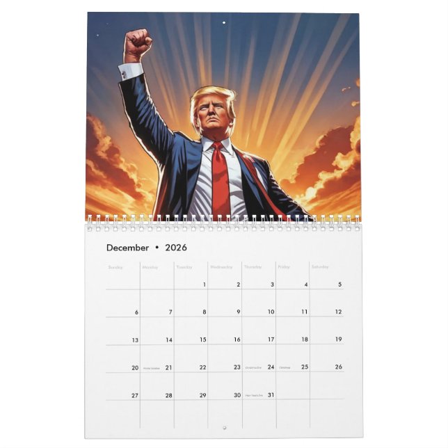 Trump der amerikanische Superhero-Kalender" Kalender (Dez 2026)