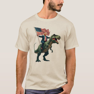 Trump, der auf einem T-Rex-T - Shirt reitet - Amer