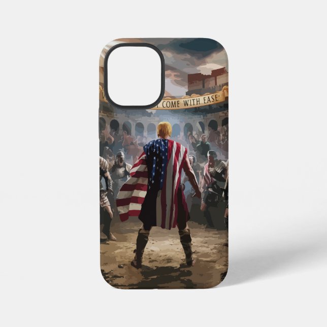Trump der Fall Gladiator Phone iPhone 12 Mini Hülle (Rückseite)