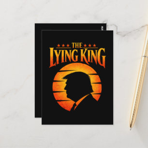Trump Der Lügende König Sarkastischer Humor Postkarte