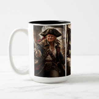 Trump der Pirat Zweifarbige Tasse