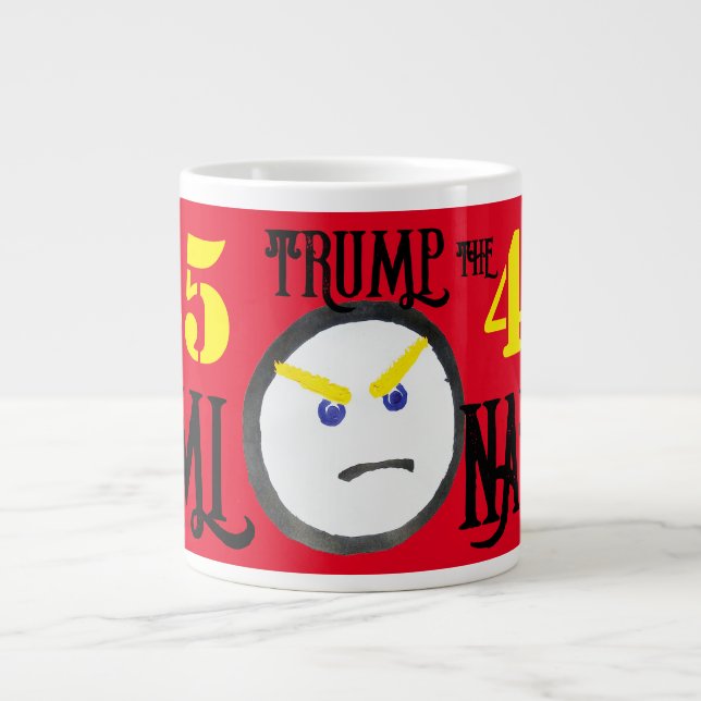 Trump der Terminator Jumbo-Tasse (Vorderseite)