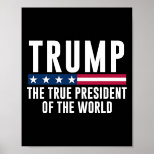 Trump, der wahre Präsident der Welt  Poster