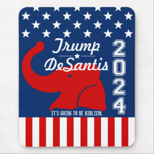 TRUMP DESANTIS 2024 BIBLICAL MOUSEPAD
