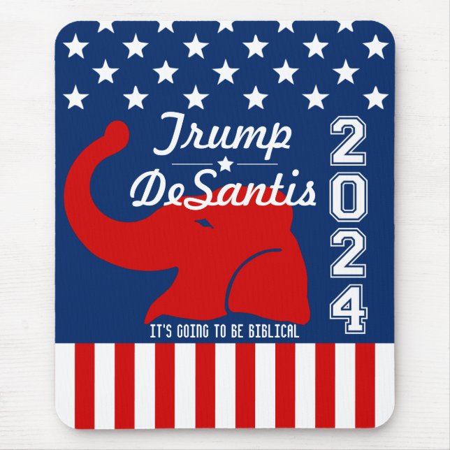 TRUMP DESANTIS 2024 BIBLICAL MOUSEPAD (Vorne)
