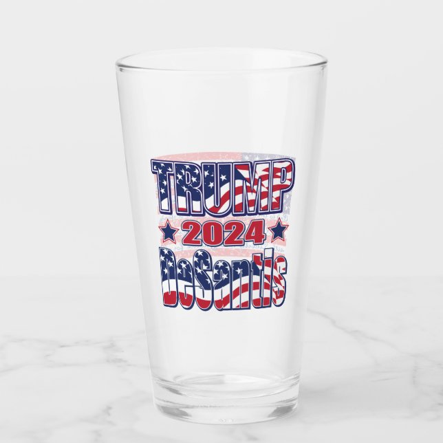 Trump DeSantis 2024 Glas (Vorderseite)