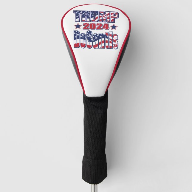 Trump DeSantis 2024 Golf Headcover (Vorderseite)