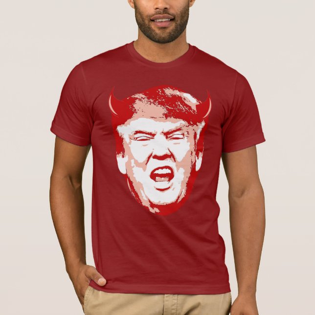 Trump Devil Head - Anti-Trump - T-Shirt (Vorderseite)