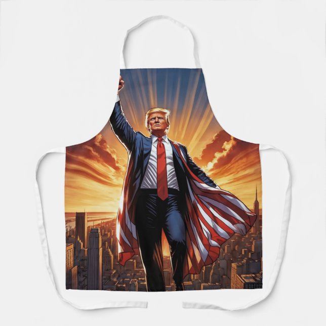 Trump, die amerikanische Superhero-Schürze" Schürze (Vorderseite)