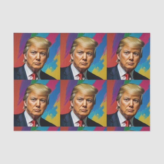 Trump die Farbe Seidenpapier (Vorderseite)