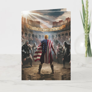 "Trump, die Gladiator-Grußkarte" Karte