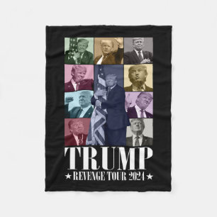 Trump Die Rache Tour 2024 Funny Fleecedecke