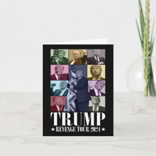 Trump Die Rache Tour 2024 Funny Karte
