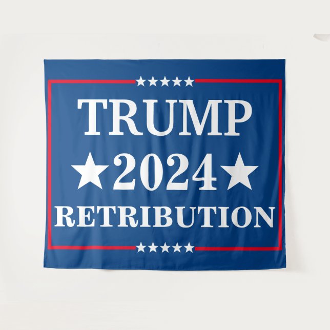 Trump-Distribution 18" x 24" Yard-Zeichen mit H-Ra Wandteppich (Vorderseite (Horizontal))