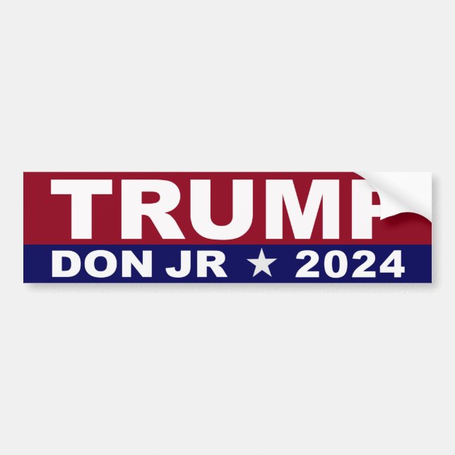 Trump Don Jr Präsident 2024 Autoaufkleber (Vorne)
