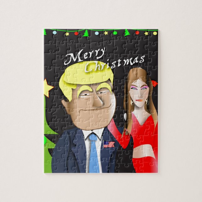 Trump, Donald, Melania, Weihnachten, Geschenk, Ges (Vertikal)