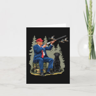 Trump Duck Jagd Donald Trump Old School Camoufl Karte