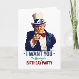 Trump - Einladung zum Geburtstag / Individuelle Na