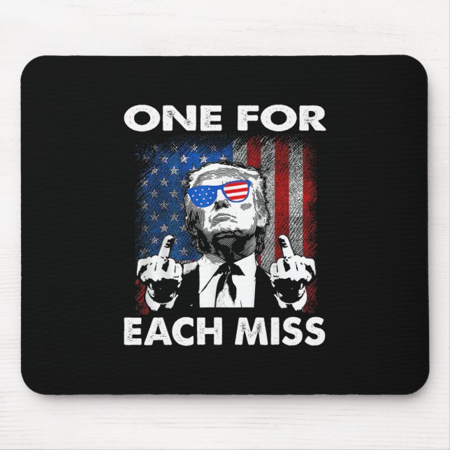 Trump Eins für jeden Fehler  Mousepad (Vorne)