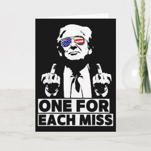 Trump Eins für jeden Miss Tee Patriotisches Design Karte