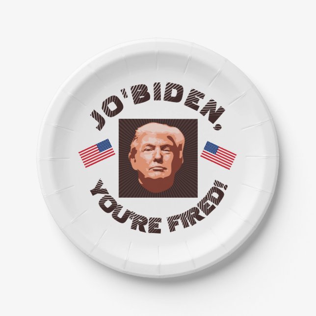 Trump Einweihung 2025 - benutzerdefinierte Farbe Pappteller (Vorderseite)