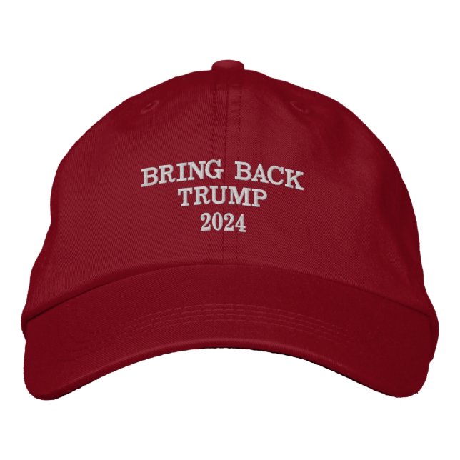 Trump Election 2024 Merchandise zurückbringen Bestickte Baseballkappe (Vorderseite)