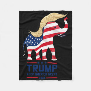 Trump Elefant Republikaner Amerika groß halten Wäh Fleecedecke