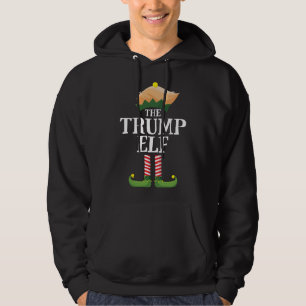 Trump Elf Matching Familienweihnachtself Hoodie