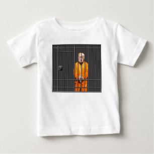 Trump en prison Baby Fine Jersey T-Shirt