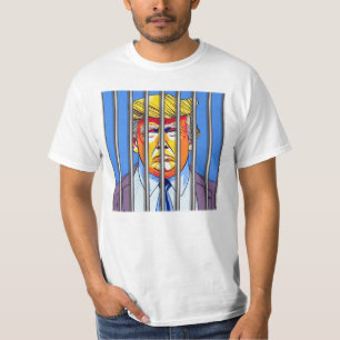 Trump en prison - T-shirt à la valeur masculine