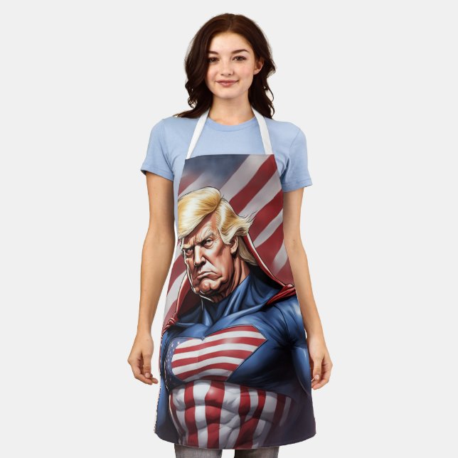 Trump Epic Superhero Schürze (Getragen)