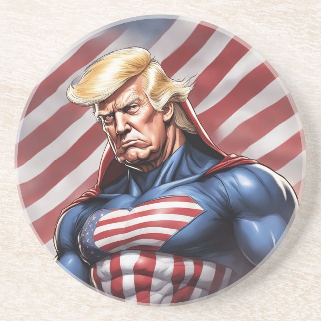 Trump Epic Superhero Untersetzer (Vorne)
