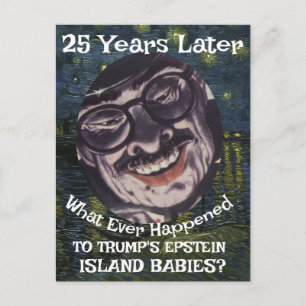 Trump Epstein Insel Dateien Babys Republikaner 202 Postkarte