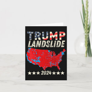 Trump Erdrutschsieg 2024 Wahlkarte Trump Gewinner Karte