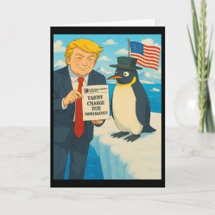 Trump erhebt Zoll auf Penguin Anime Politik Me Karte