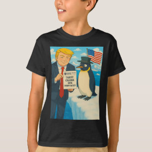 Trump erhebt Zoll auf Penguin Anime Politik Me T-Shirt